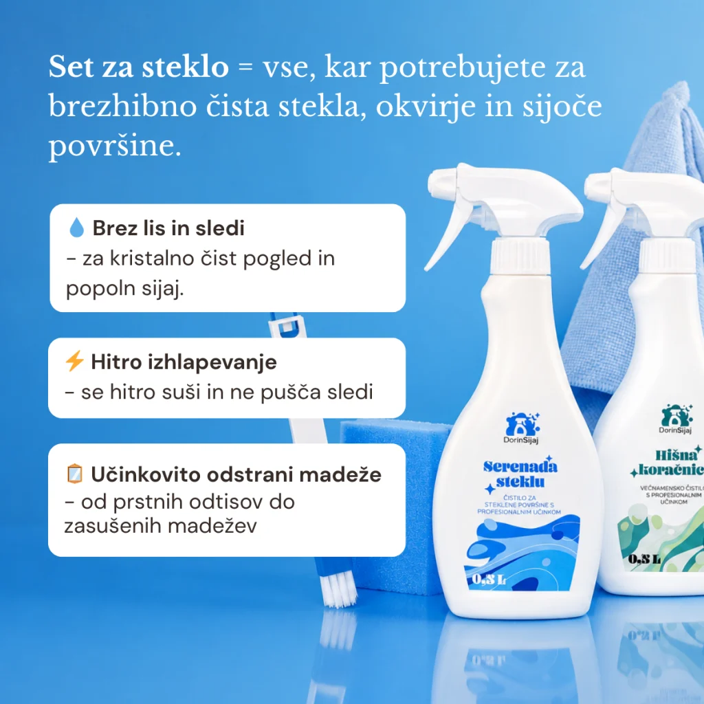 Set za steklo - slika za opis